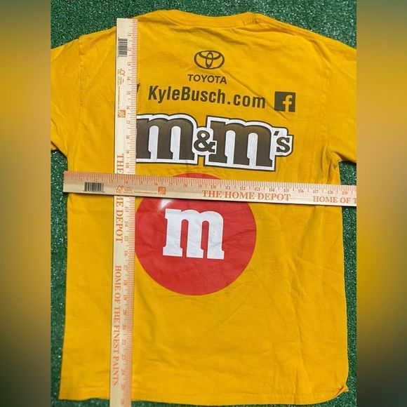 vintage nascar yellow colab crew tee - Picture 2 of 5